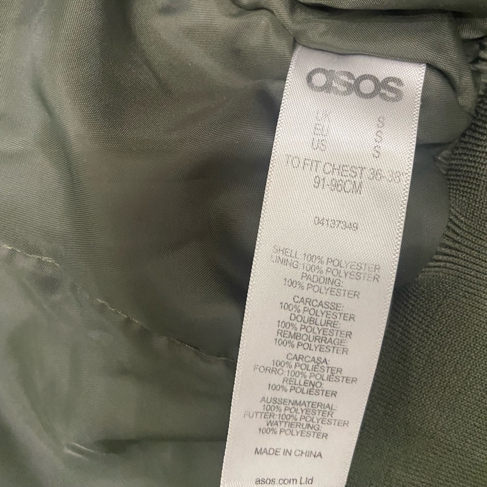 ASOS Utility Bomber Jacket - Picture 3 of 4